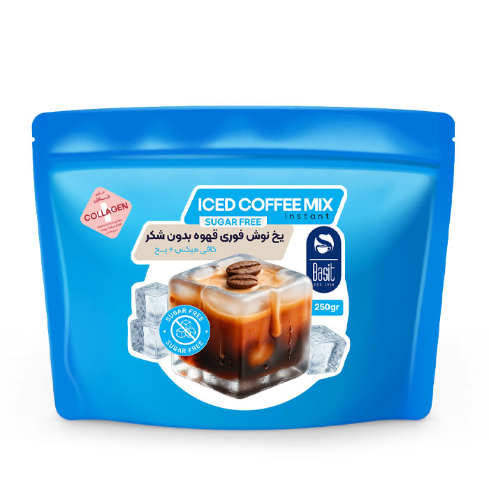 محصول بسیط - یخ نوش قهوه فوری بدون قند کلاژن دار